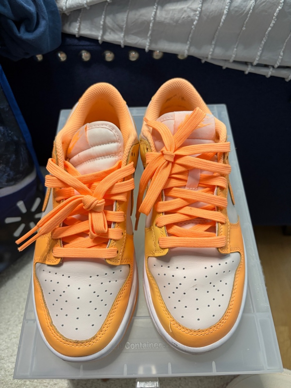 Orange Nike dunks